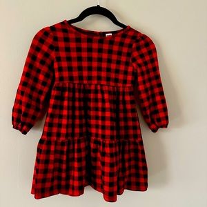 Old navy 5t buffalo plaid dress